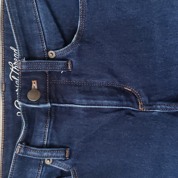 Universal Thread high rise skinny dark wash denim blue jeans Size 6/28R - Picture 2 of 9